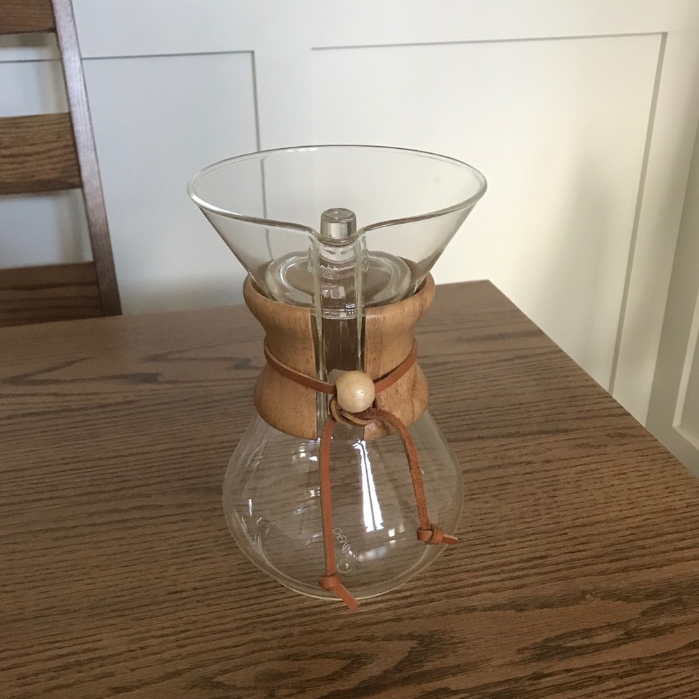 Glass Chemex Coffemaker with lid